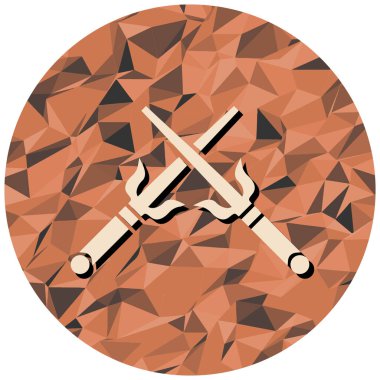 Kılıçlar. Web simgesi basit illüstrasyon