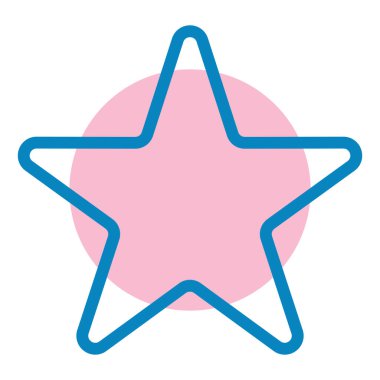 Yıldız. Web simgesi basit illüstrasyon