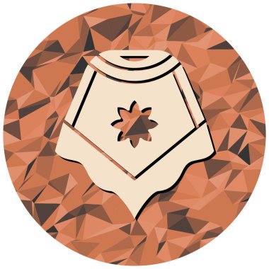 Bir dekoratif simgenin vektör çizimi