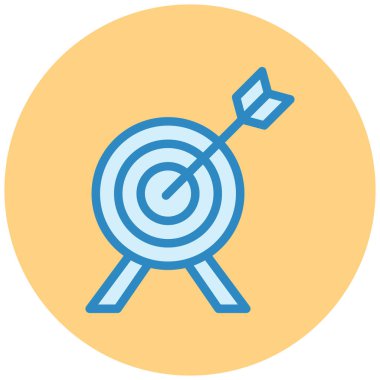 Hedef. Web simgesi basit illüstrasyon