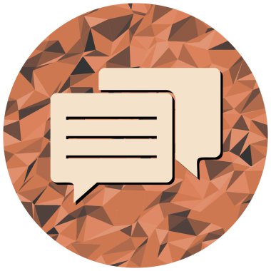 Konuş. Web simgesi basit illüstrasyon