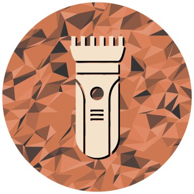 Güzel silueti olan tek bir simgenin vektör çizimi