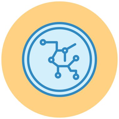 şebeke. Web simgesi basit illüstrasyon