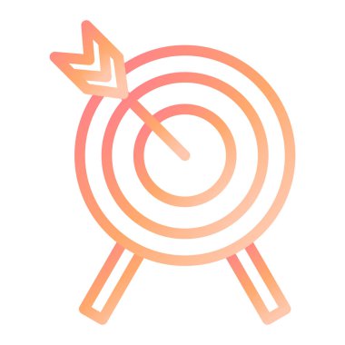 Hedef. Web simgesi basit illüstrasyon