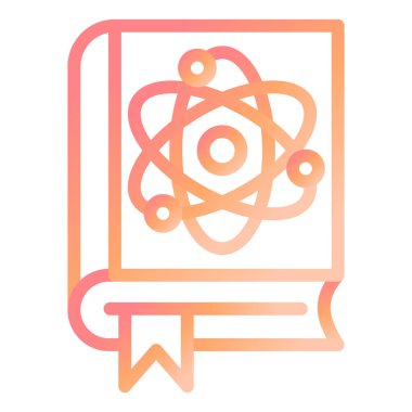 Fizik. Web simgesi basit illüstrasyon 