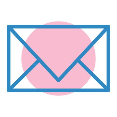 zarf e- posta simgesi, vektör illüstrasyonu