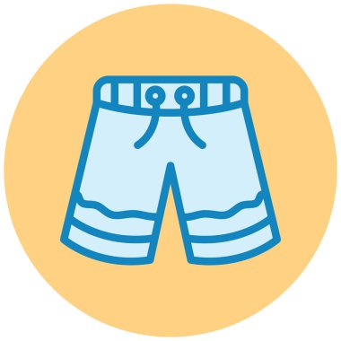 Şort. Web simgesi basit illüstrasyon