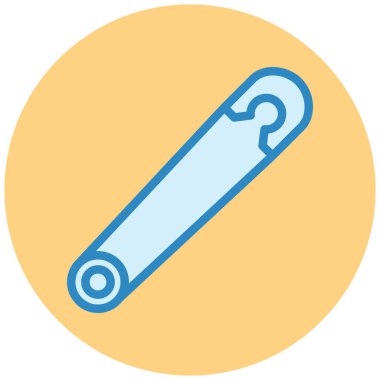 Tek iğne simgesinin vektör illüstrasyonu