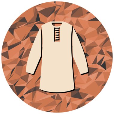 Bir kadın gömleğinin vektör çizimi