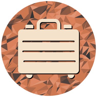 Çanta. Web simgesi basit illüstrasyon