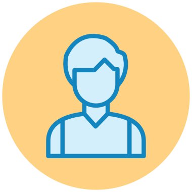 avatar. Web simgesi basit illüstrasyon