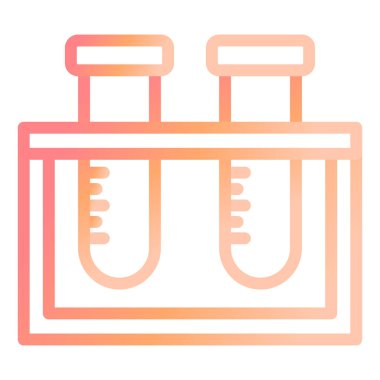 Test tüpleri. Web simgesi basit illüstrasyon 