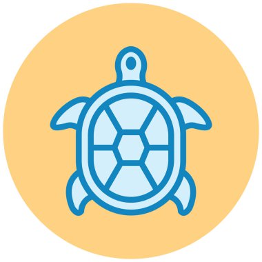 Kaplumbağa. Web simgesi basit illüstrasyon