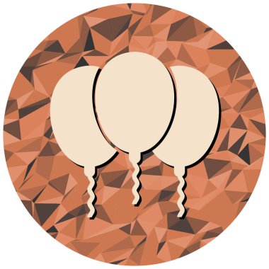 Balon ikonu. Düz çizim. 10 vektör dosyası.