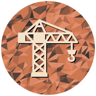 Yapı ve yapı simgesinin vektör illüstrasyonu