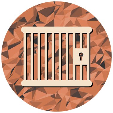 Bir hapishanenin vektör illüstrasyonu 