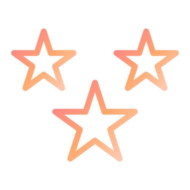 Yıldızlar modern simge vektör illüstrasyonu 