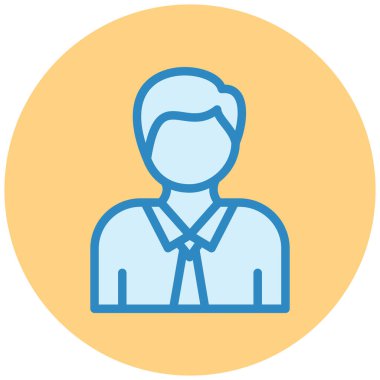 avatar. Web simgesi basit illüstrasyon