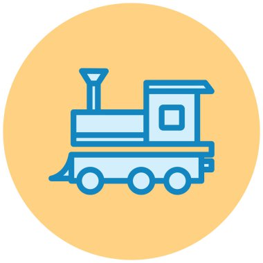 tren. Web simgesi basit illüstrasyon