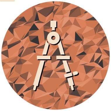 pusula simgesi, vektör illüstrasyonu basit tasarım