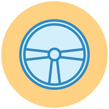 Direksiyon simgesinin vektör çizimi.