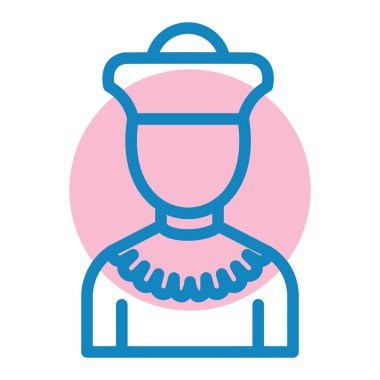 İnsan. Web simgesi basit illüstrasyon