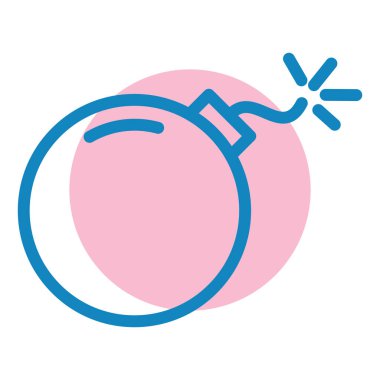 Bomba. Web simgesi basit illüstrasyon