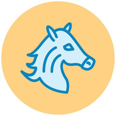 At. Web simgesi basit illüstrasyon