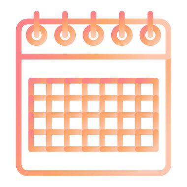 Takvim simgesi vektör illüstrasyonu