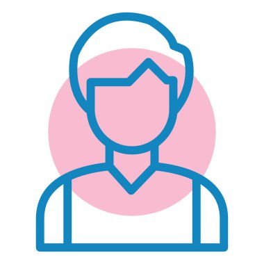 avatar. Web simgesi basit illüstrasyon