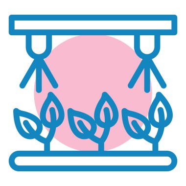 bitki vektör simgesi modern basit tasarım