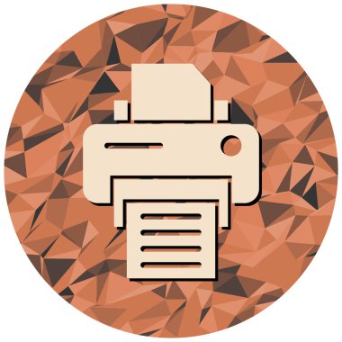 Yazıcı. Web simgesi basit illüstrasyon