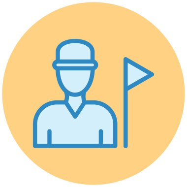 avatar. Web simgesi vektör illüstrasyonu