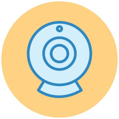 Web kamerası. Web simgesi vektör illüstrasyonu