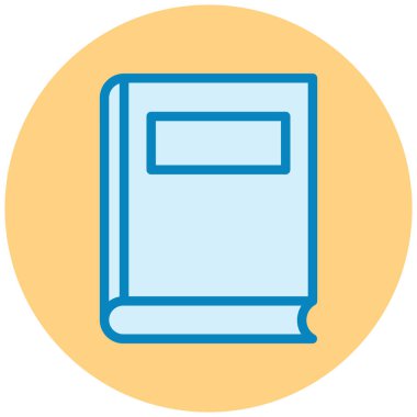 Kitap. Web simgesi basit illüstrasyon