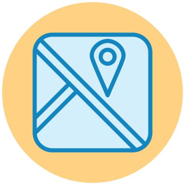 Harita iğnesi. Web simgesi