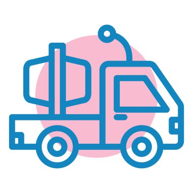 Kamyon. Web simgesi basit illüstrasyon