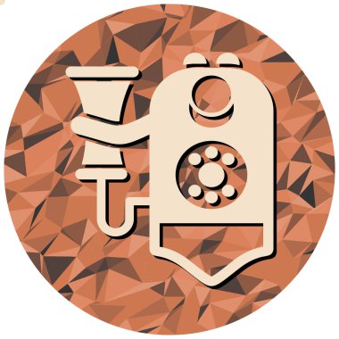 Basit vektör illüstrasyonu, web simgesi 