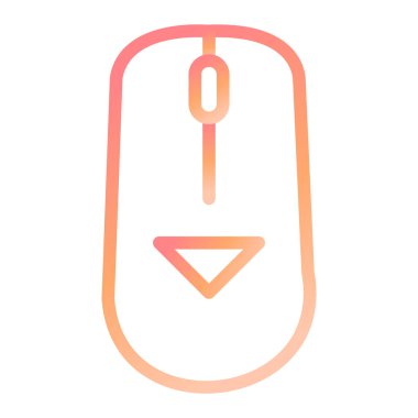 Aşağı kaydır. Web simgesi basit illüstrasyon