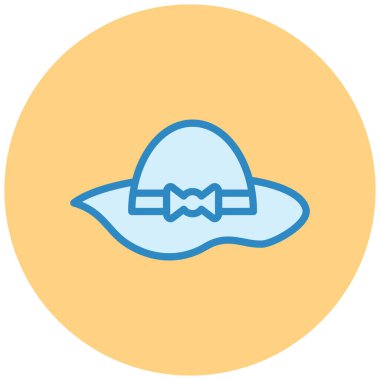 Şapka. Web simgesi basit illüstrasyon