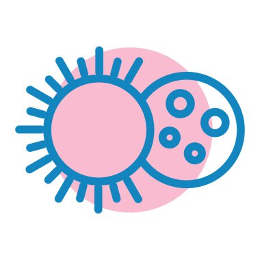 Bakteri. Web simgesi basit tasarım