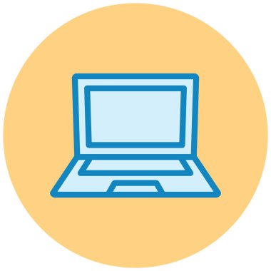 Bilgisayar. Web simgesi basit illüstrasyon