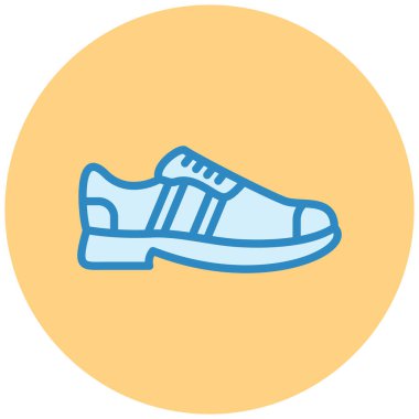 Spor ayakkabı. Web simgesi basit illüstrasyon