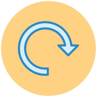 Yenile. Web simgesi basit illüstrasyon