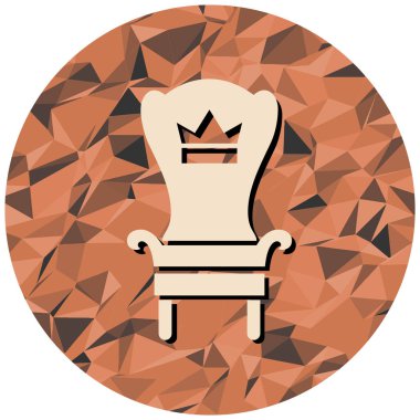 Bir sandalyenin vektör illüstrasyonu