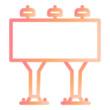 reklam panosu modern ikon vektör illüstrasyonu 