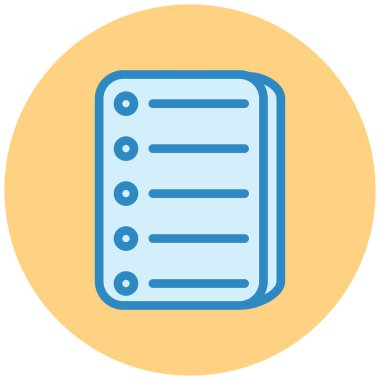 Kitap. Web simgesi basit illüstrasyon