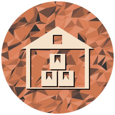 Modern simge işaretinin vektör illüstrasyonu.