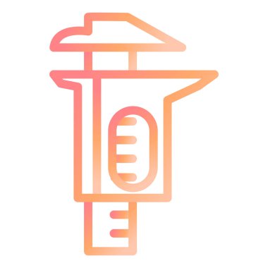 Caliper modern simge vektör çizimi 