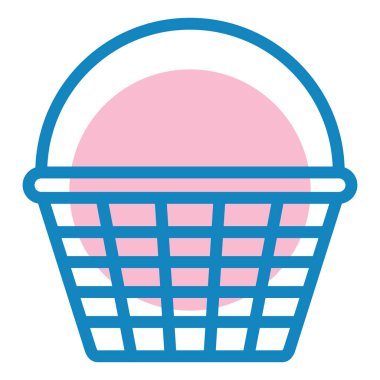Sepet. Web simgesi basit illüstrasyon